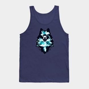 Samoyed Siberian Dog Outline Art Tank Top